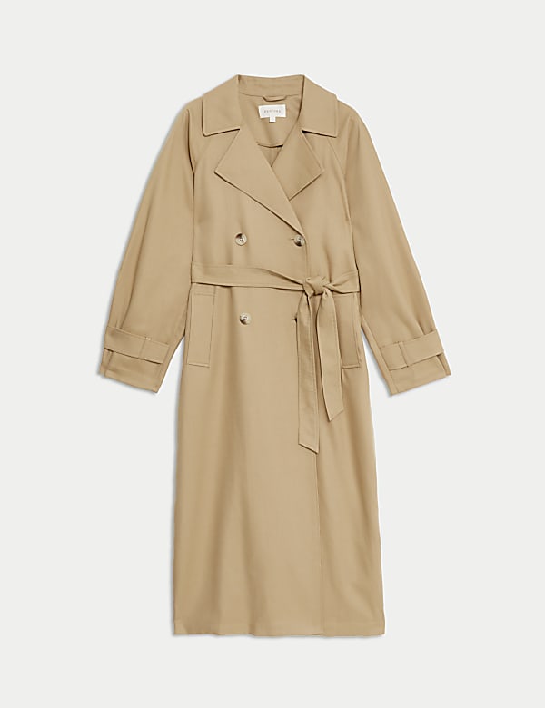Lyocell Blend Stormwear Trench Coat CAMEL Coats M S CH