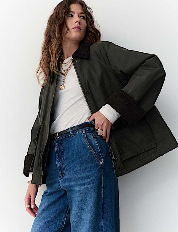 Waxed Pure Cotton Utility Jacket - CH