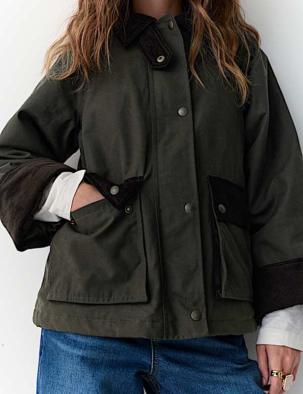 Waxed Pure Cotton Utility Jacket - CH