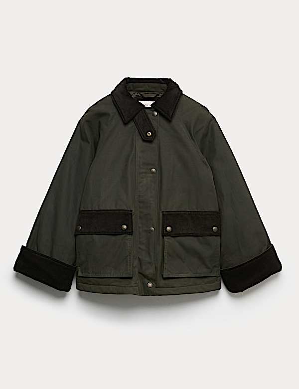 Waxed Pure Cotton Utility Jacket - CH