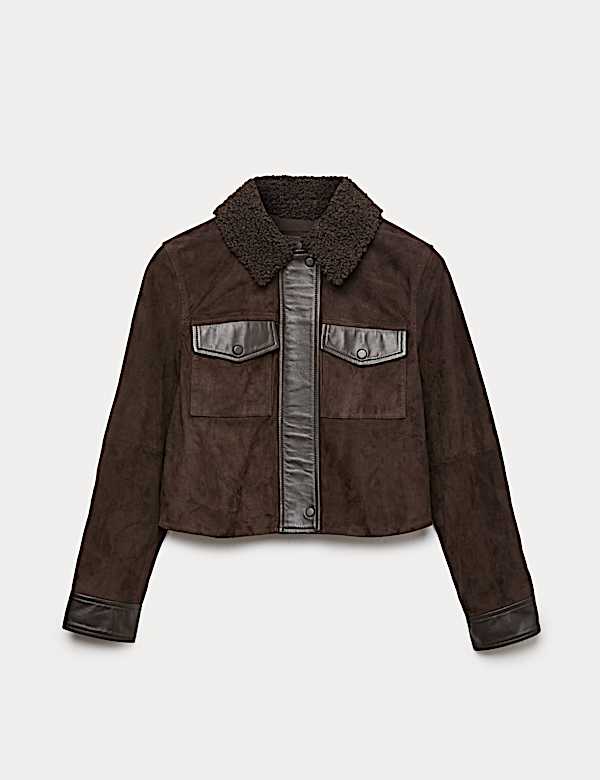 Pure Suede Borg Collared Jacket - FI