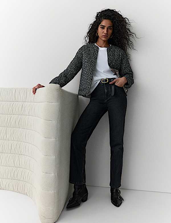 Pure Cotton Printed Quilted Reversible Jacket - JP