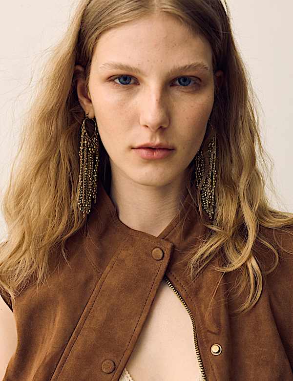 Suede Adjustable Toggle Waist Gilet - LU