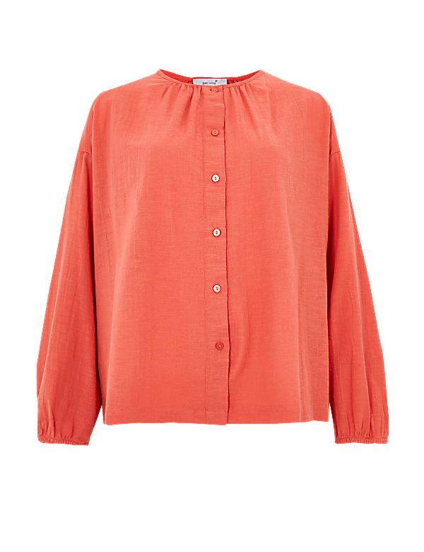 Pure Cotton Textured Blouse