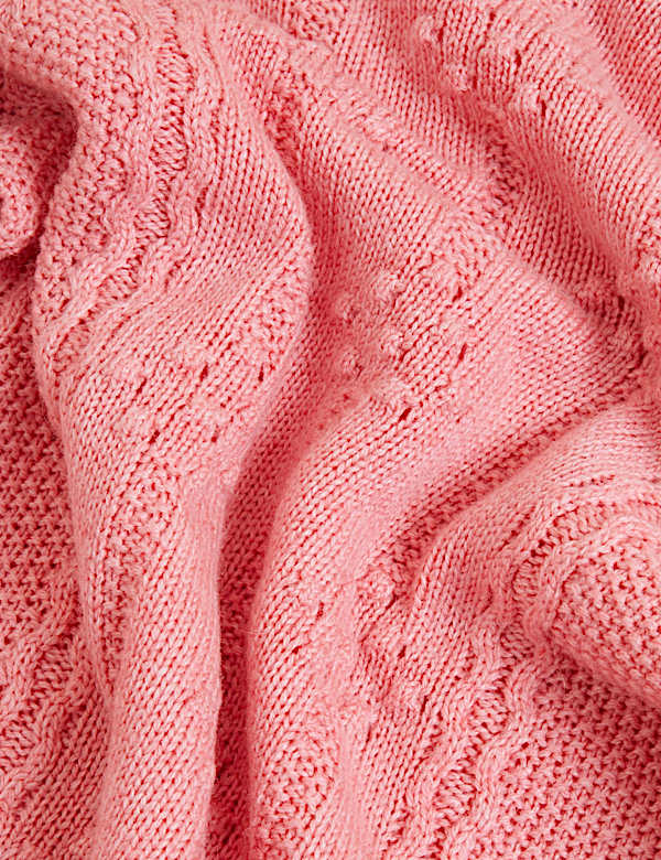 Textured Blouson Sleeve Jumper with Wool