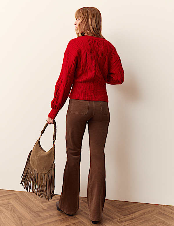Cable Knit Crew Neck Jumper - CA