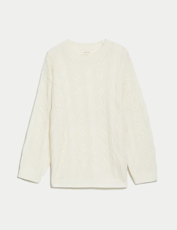 Cable Knit Neck Jumper - MV