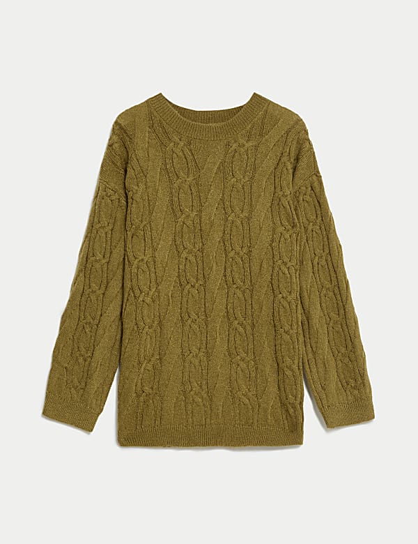 Pull à col en maille torsadée - BE