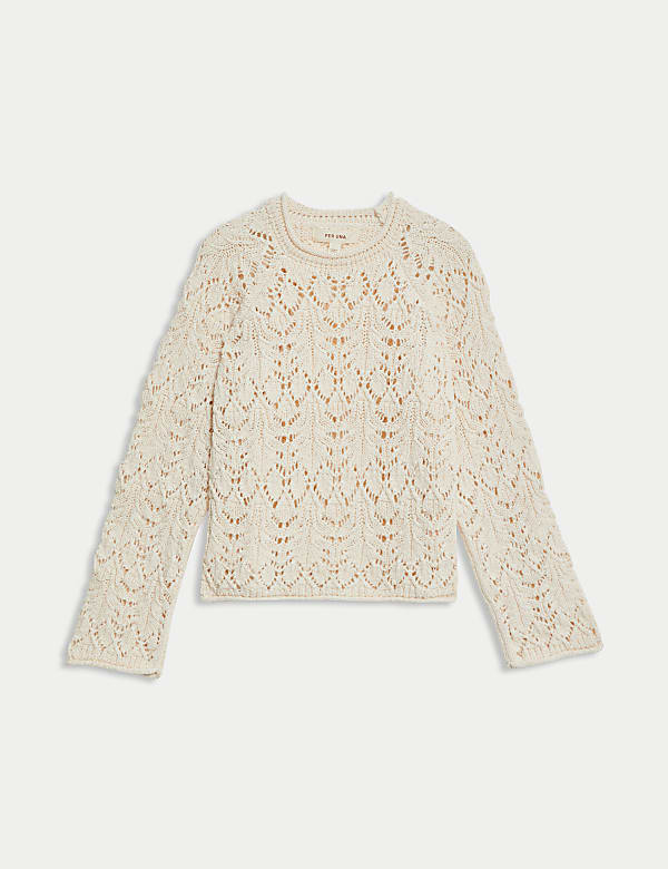 Cotton Rich Pointelle Jumper - US