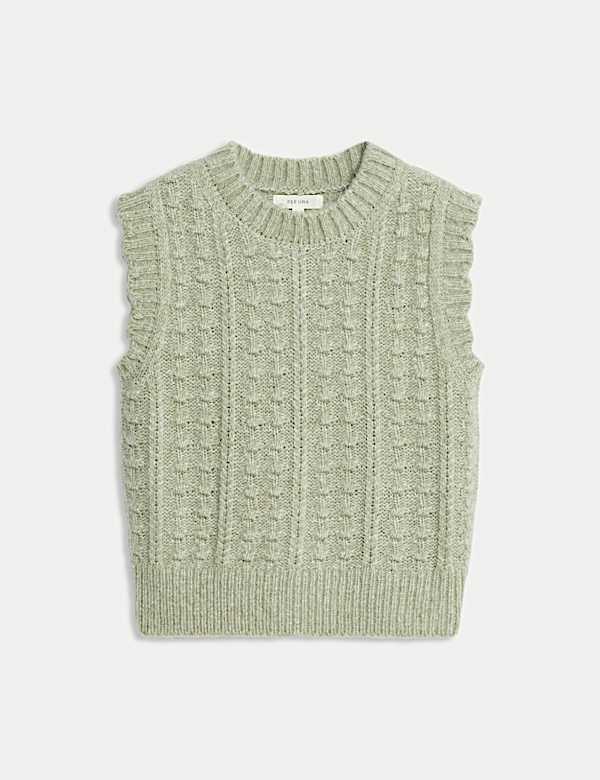 Bobble Detail Tabard with Wool - AU