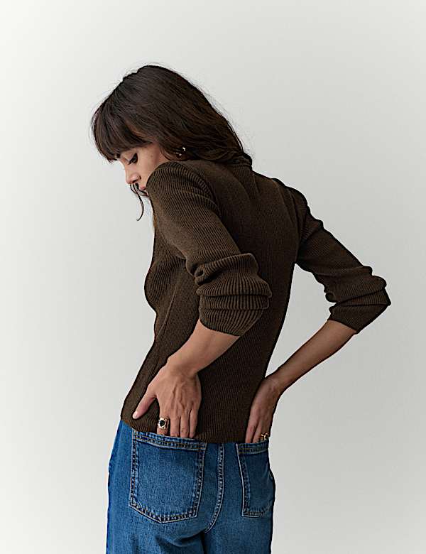 Crochet Style Trim Knitted Cardigan - CZ