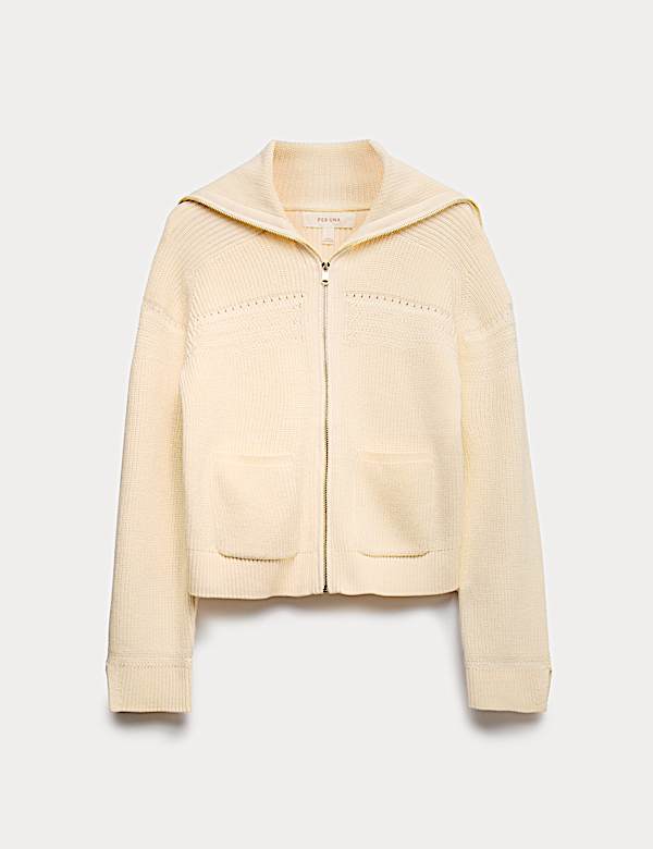 C&aacute;rdigan de algod&oacute;n con cuello marinero - ES