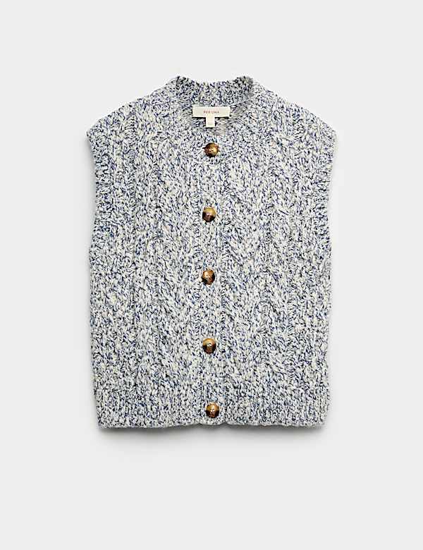 Twisted Knit Button Through Relaxed Tabard - RO