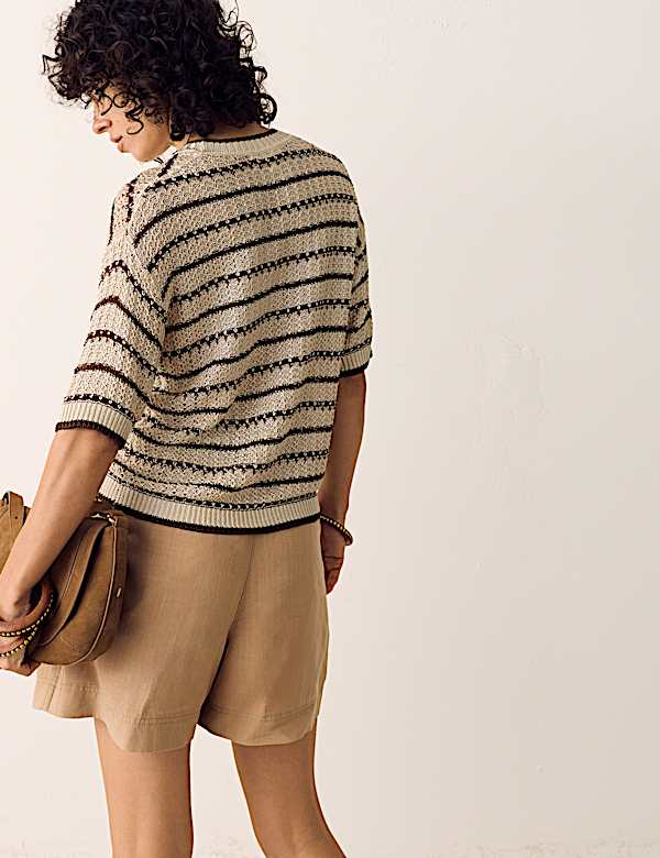 Top en maille textur&eacute;e - LU