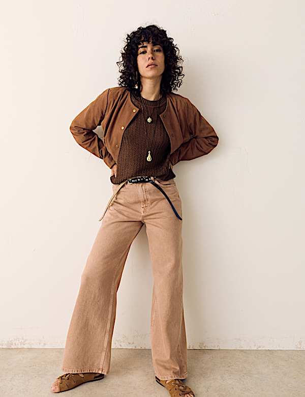 Sparkly Crew Neck Knitted Top - RO