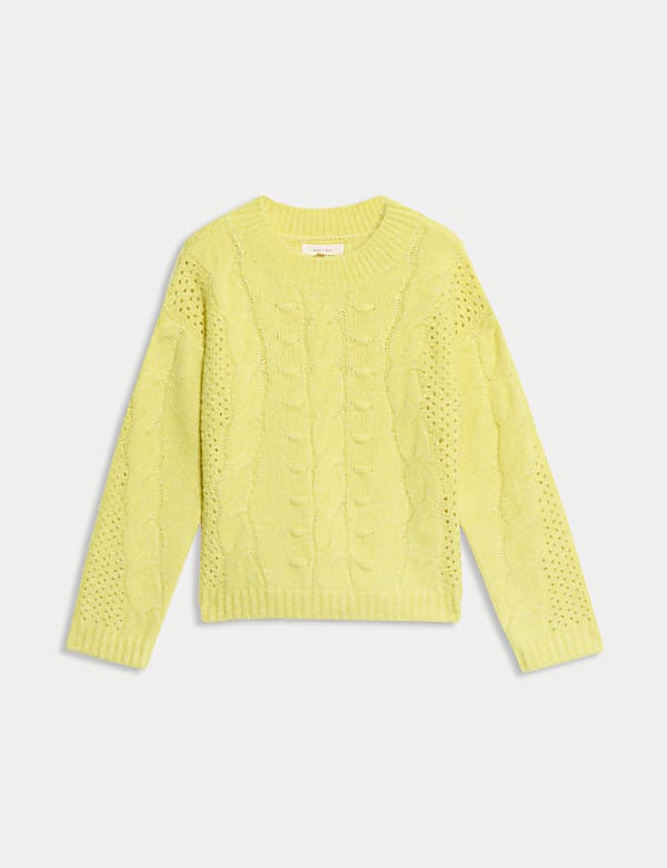 סריג בשילוב צמר עם טקסטורה - IL