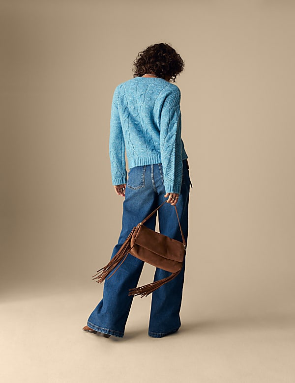 Pull textur&eacute; avec laine - LU