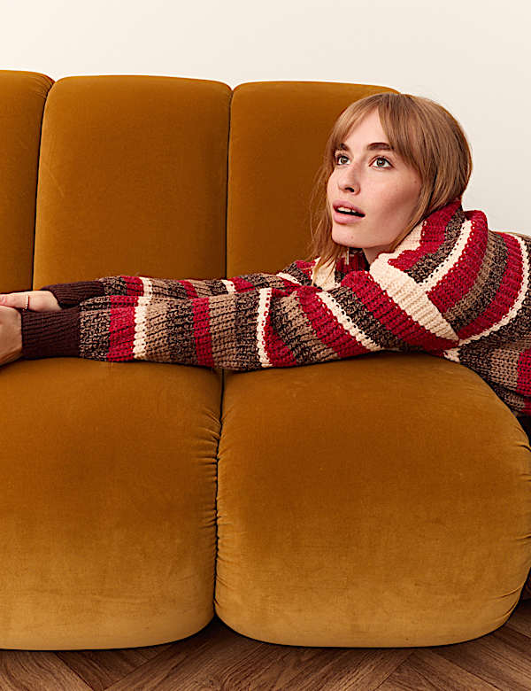 Striped Knitted Jumper - AU