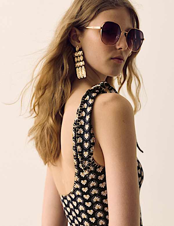 Printed Padded One Shoulder Swimsuit - TW