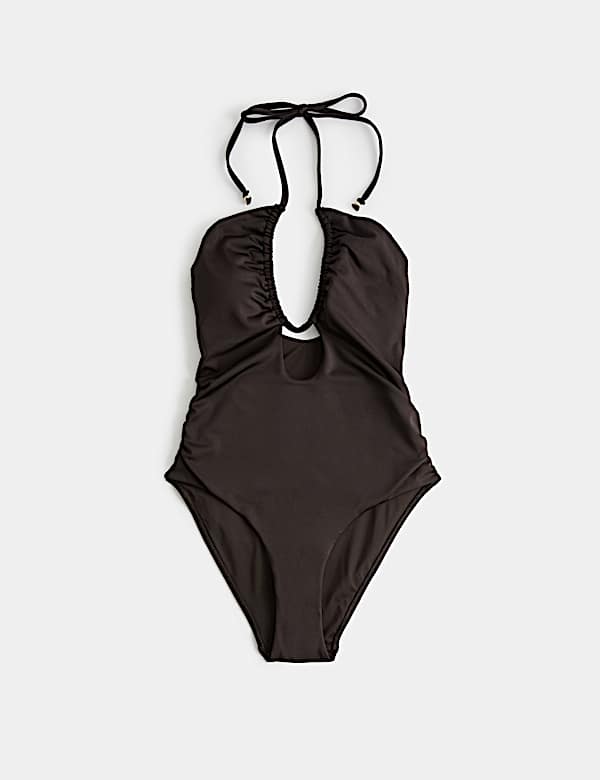 Maillot de bain dos nu rembourr&eacute; ajour&eacute; - CH