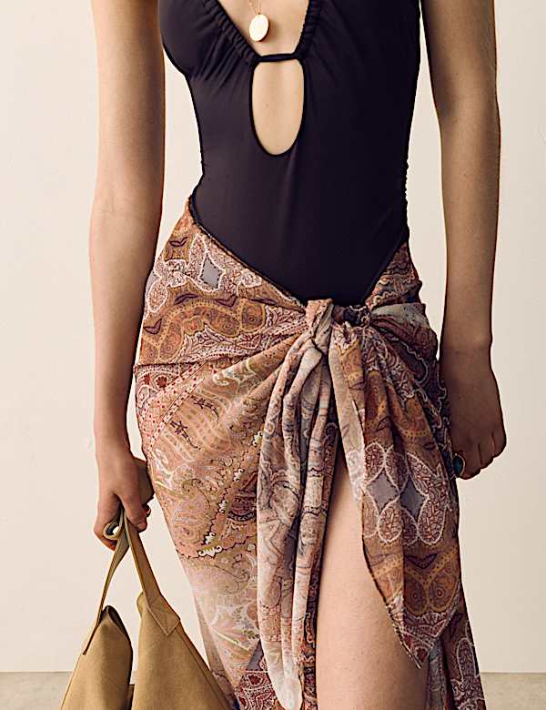 Printed Paisley Sarong - LU