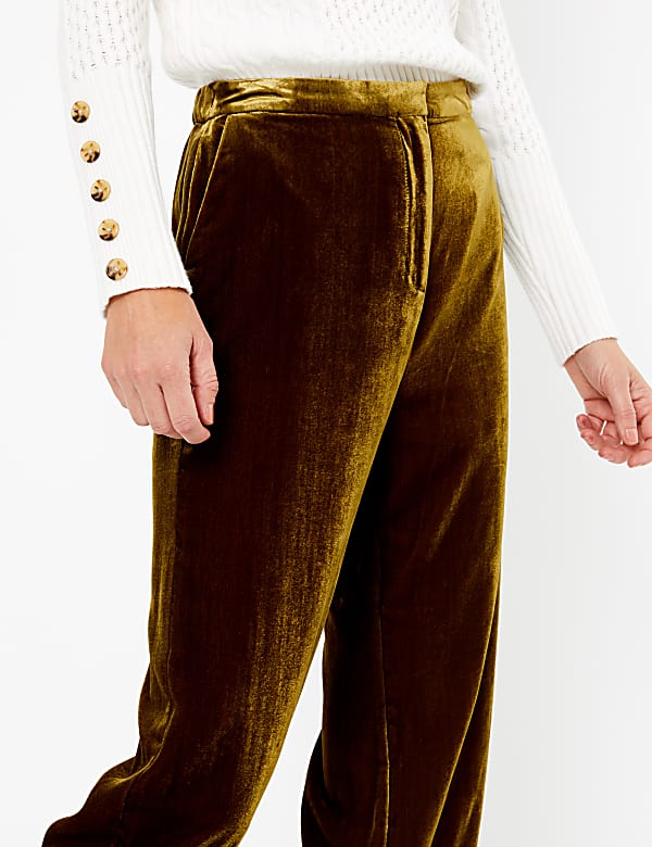 Marks and spencer velvet trousers outlet