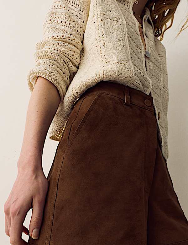 Suede Bermuda Shorts - CY