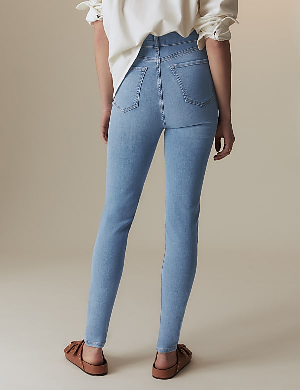 Lyocell Rich High Waisted Skinny Jeans