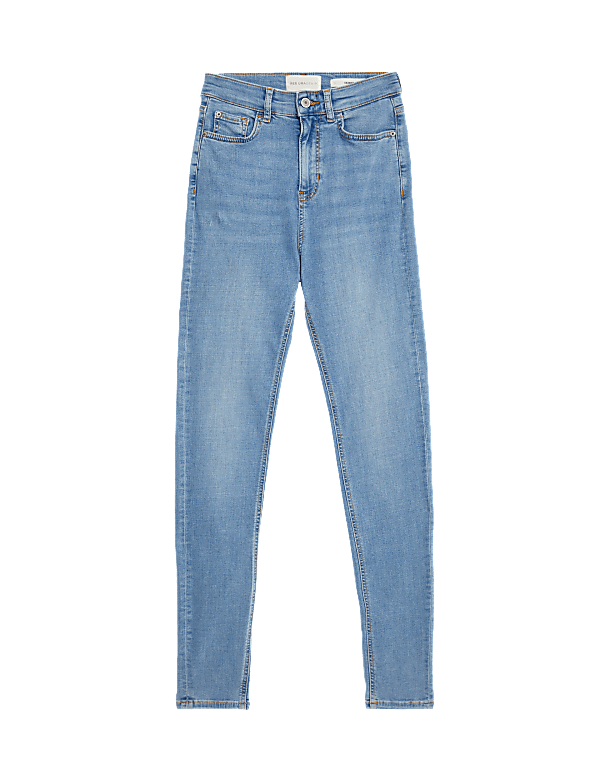 Lyocell Rich High Waisted Skinny Jeans