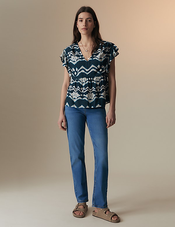 Lyocell Rich Straight Leg Jeans - FI
