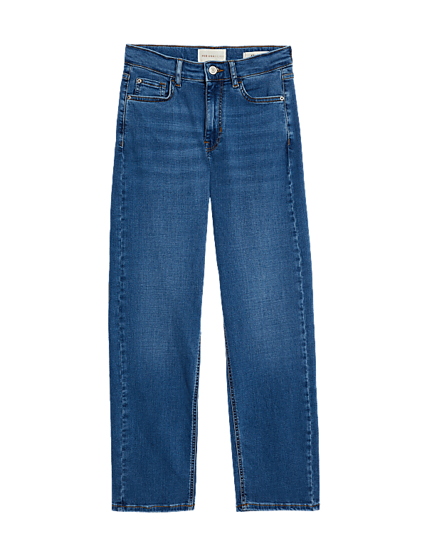 Lyocell Rich Straight Leg Jeans