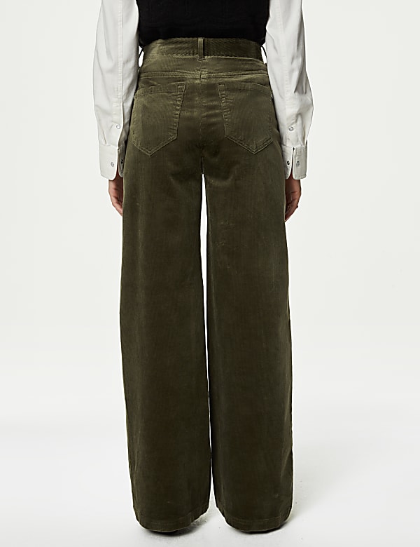 Cord Wide Leg Trousers - FR