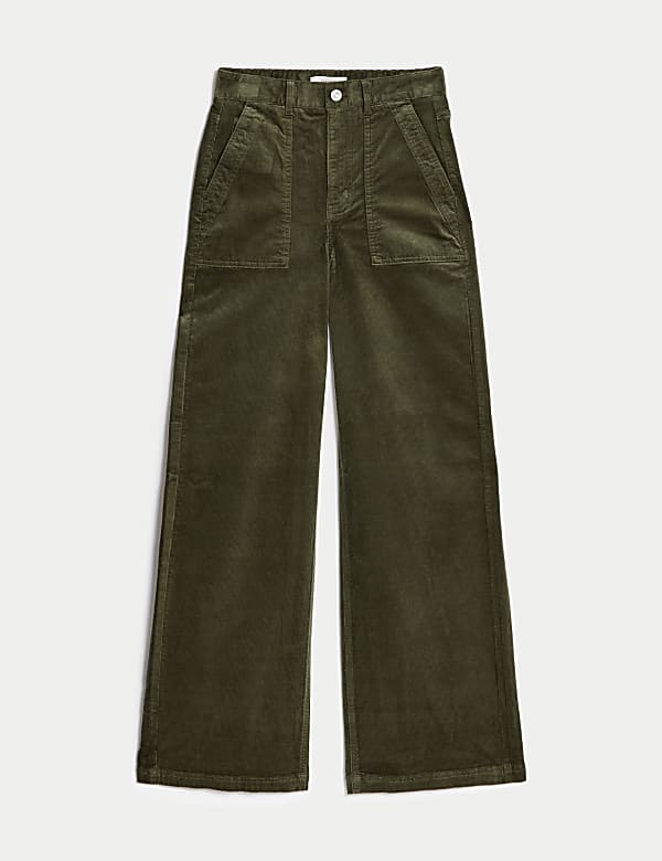 Cord Wide Leg Trousers - FR