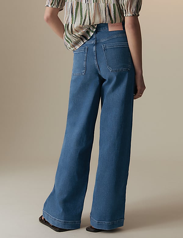 High Waisted Wide Leg Jeans - FI