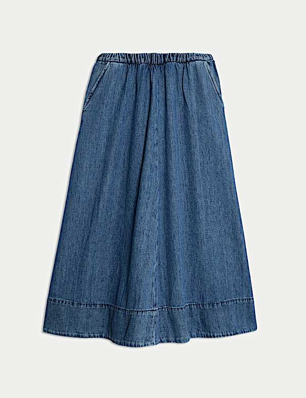 Cotton Rich Midi Skirt - SI