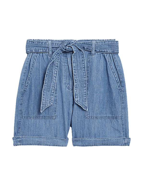 Denim High Waisted Shorts