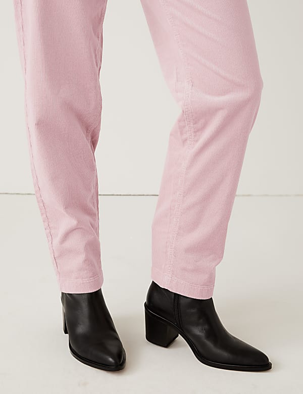 Corduroy Tapered Ankle Grazer Trousers
