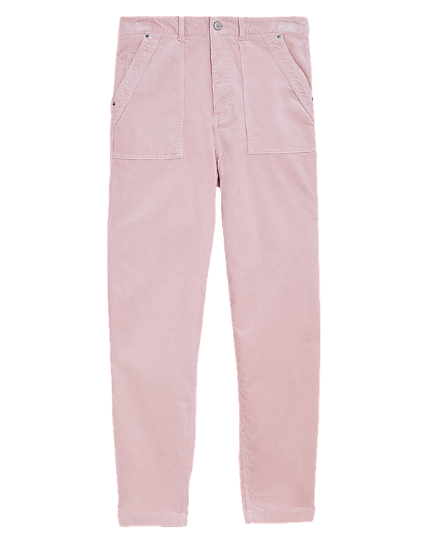 Corduroy Tapered Ankle Grazer Trousers