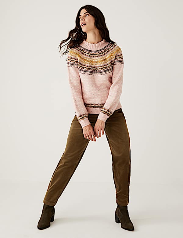 Corduroy Tapered Ankle Grazer Trousers