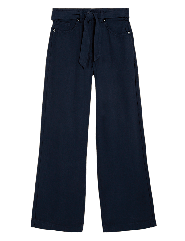Tencel&trade; Blend Wide Leg Trousers