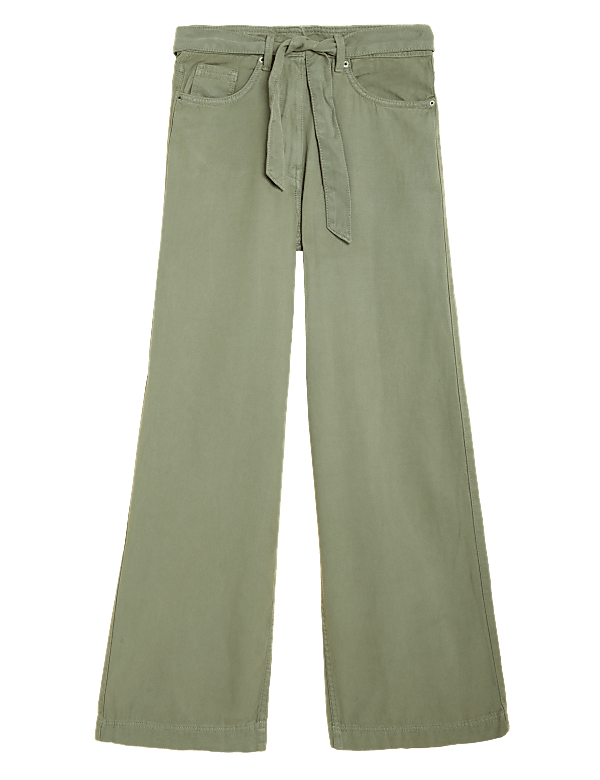 Tencel&trade; Blend Wide Leg Trousers