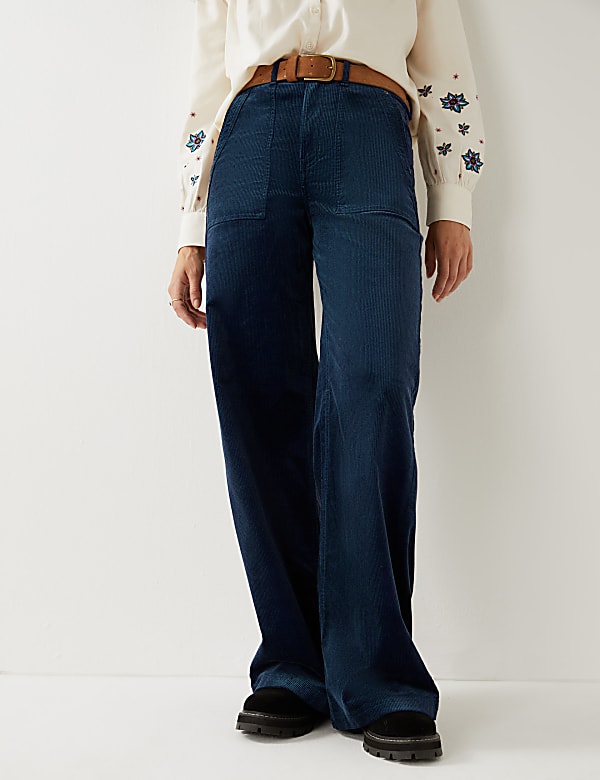 Corduroy Wide Leg Trousers