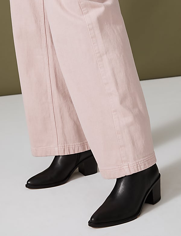 Denim Wide Leg Trousers