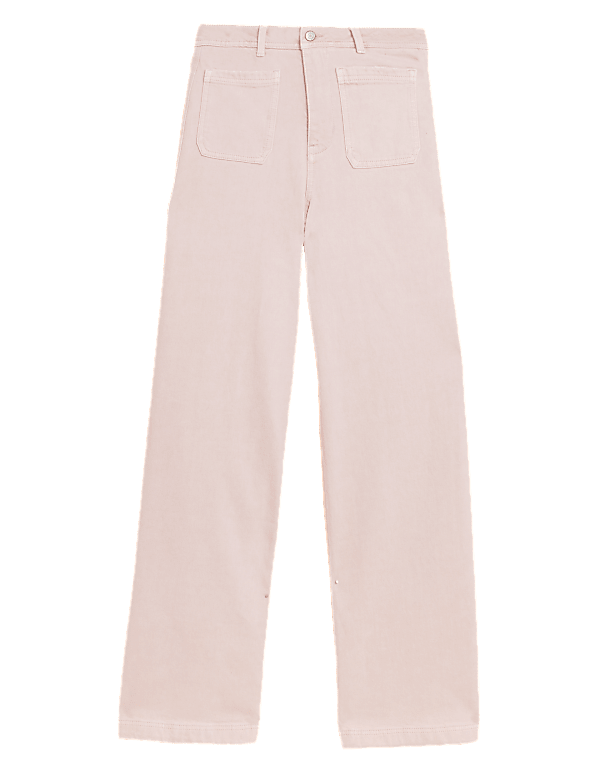Denim Wide Leg Trousers