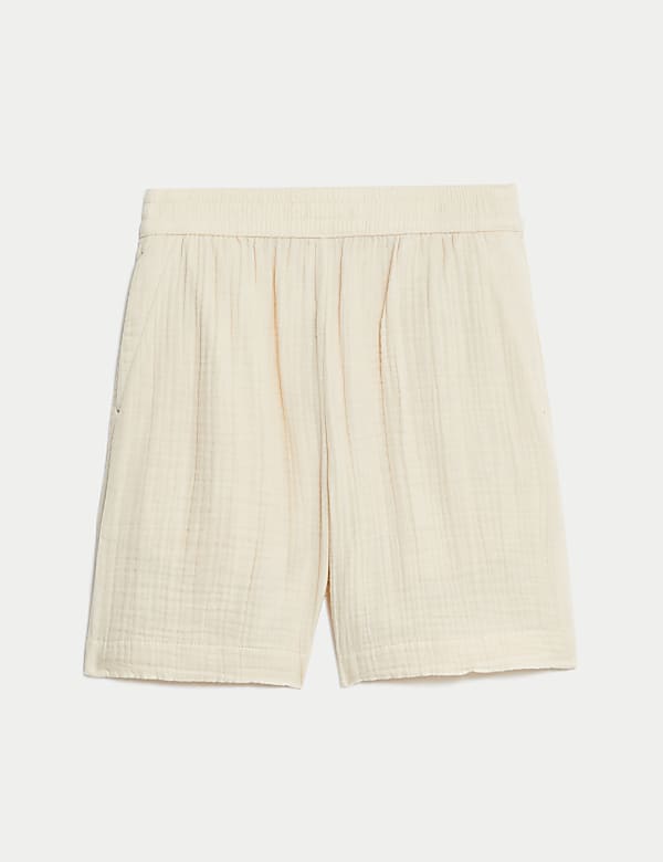 &Scaron;ortky z čist&eacute; bavlny s vysok&yacute;m pasem a texturou - CZ