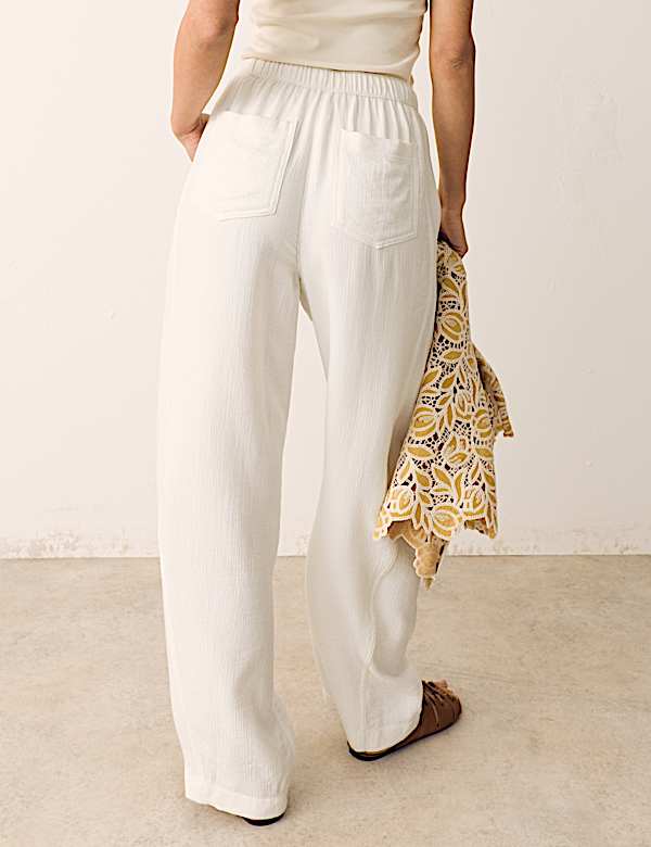 Double Cloth Drawstring Tapered Trousers - JE