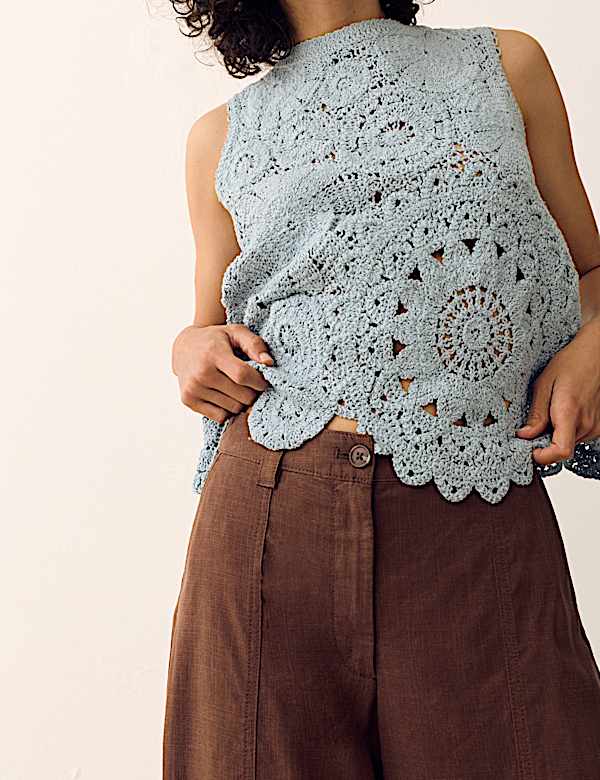Lyocell Rich Barrel Trousers - HR