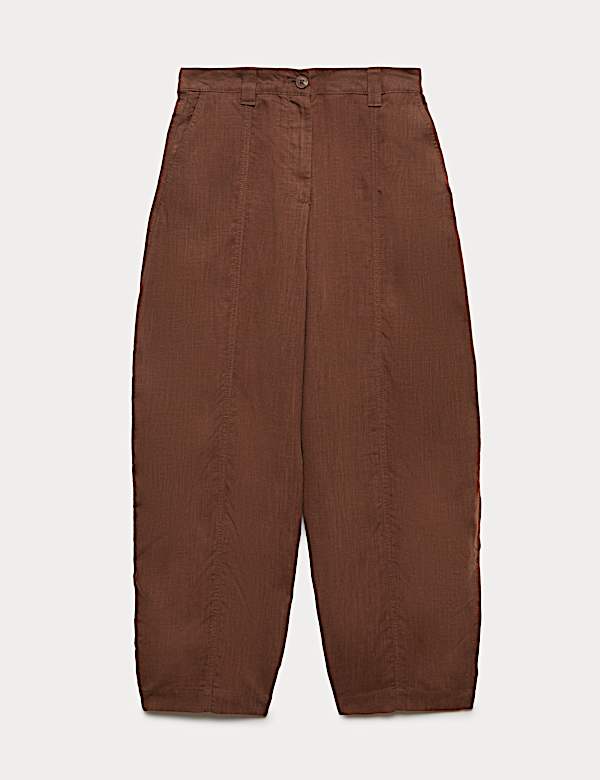 Lyocell Rich Barrel Trousers - GR