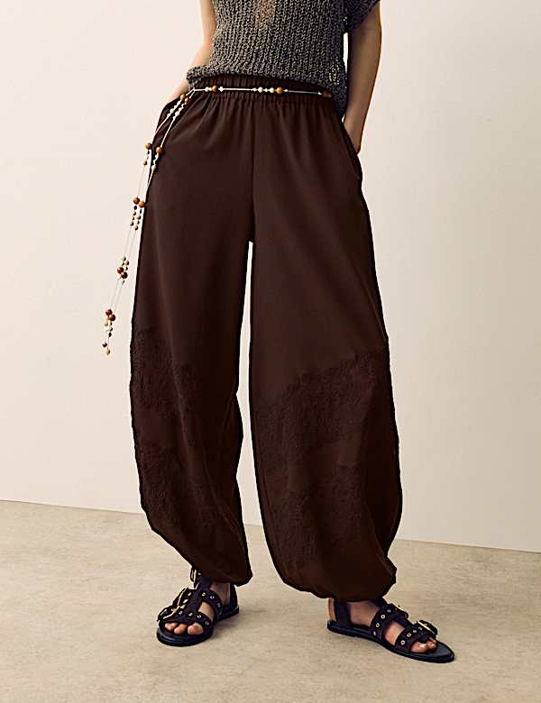 Lace Balloon Trousers - LU