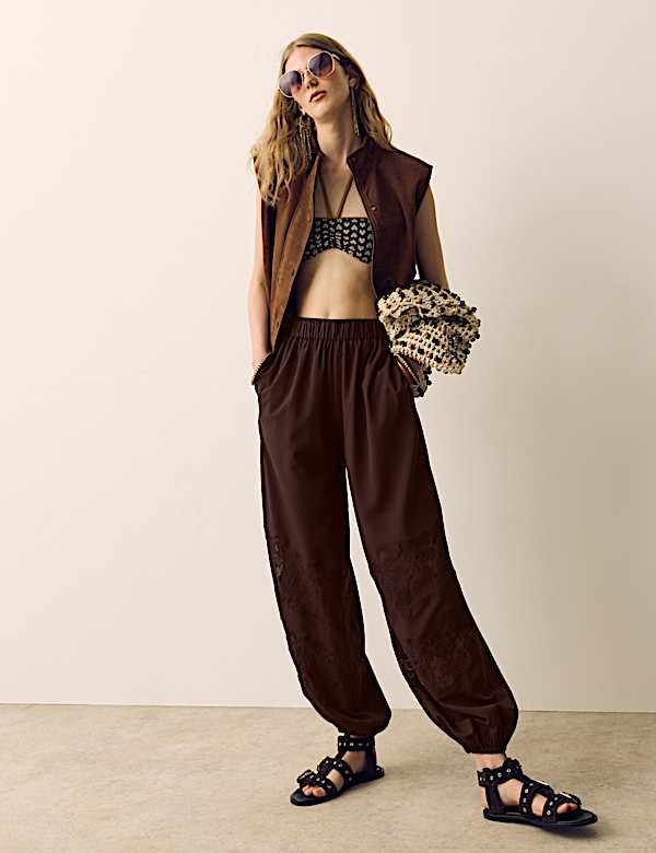 Lace Balloon Trousers - LU